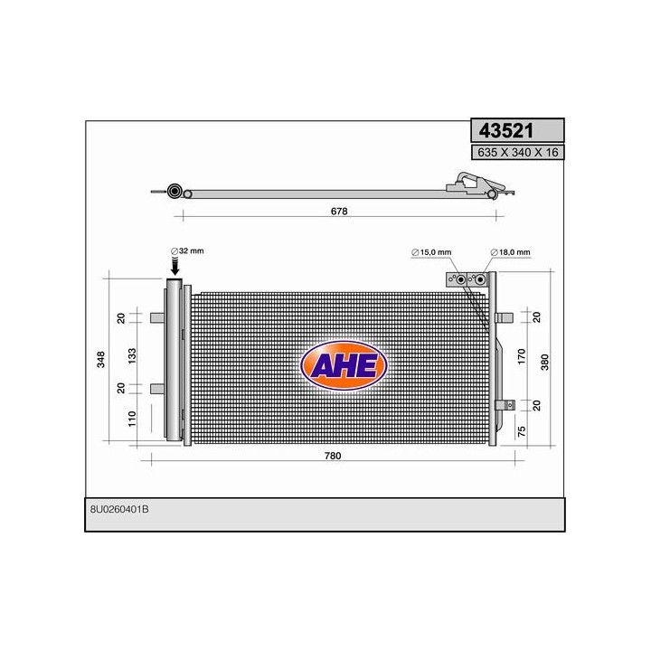 43521  COND AUDI Q3 2.0TFSi/Tdi   11-