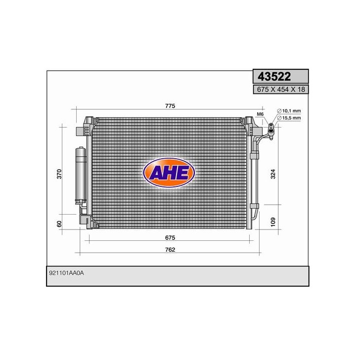 43522  COND NISSAN Murano 3.5  07-