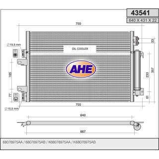43541  COND Jeep Compass/Patriot 2.0/2.4 AT  11-