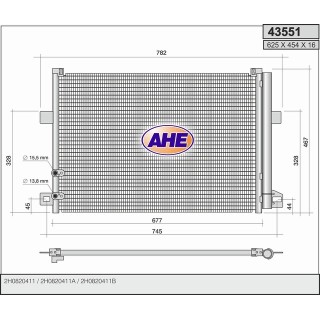 43551  COND VOLKSWAGEN Amarok 2.0TDi/2.0TSi  10-