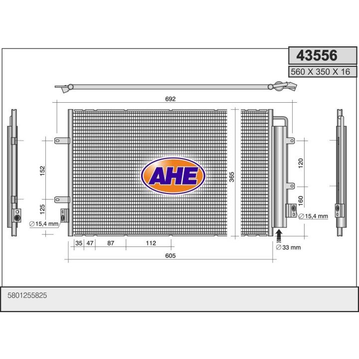 43556  COND  IVECO Daily VI 2.3TD/3.0TD 11-