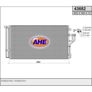 43682  COND HYUNDAI/KIA ix35/Sportage1.6/1.GDI/2.0/2.0G