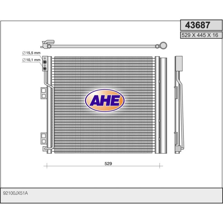 43687  COND Nissan NV200 1.5Dci 02.10-