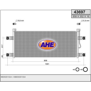 43697  COND MERCEDES Actros/Antos/Arocs 07.11-