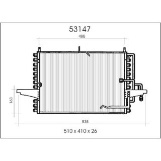53147  CONDENSER FORD SIERRA III