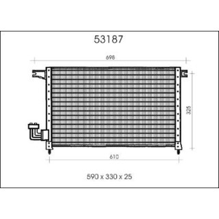 53187  CONDENSER MITSUBISHI GALANT III