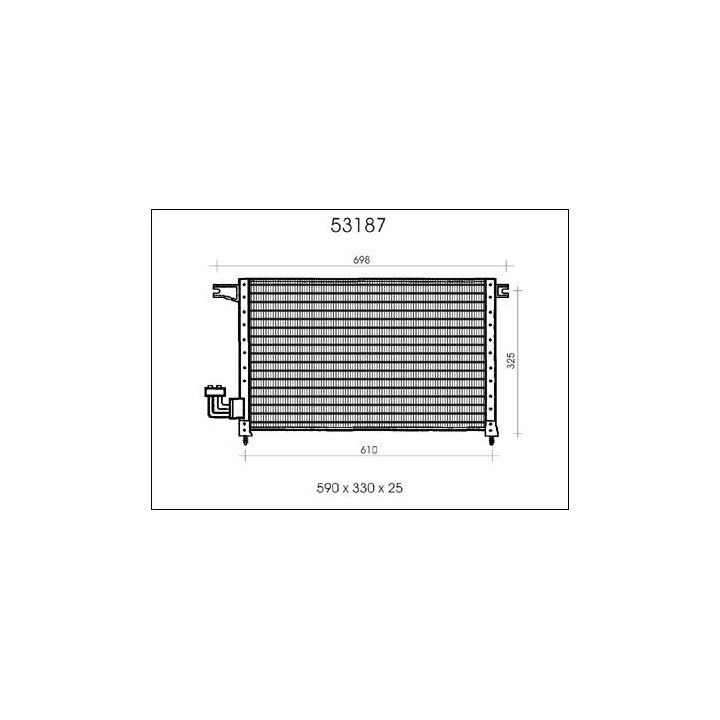 53187  CONDENSER MITSUBISHI GALANT III