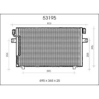 53195  CONDENSER NISSAN MAXIMA 93-94