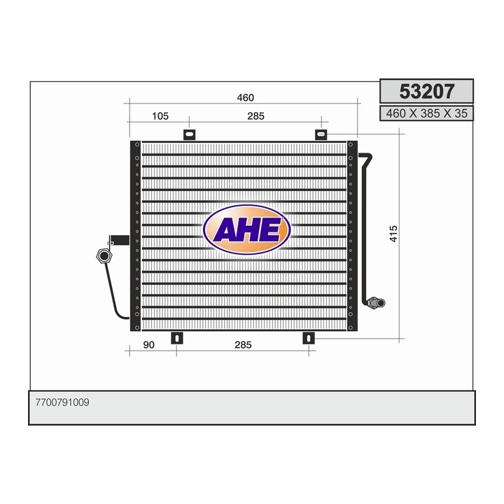 53207  CONDENSER RENAULT 19