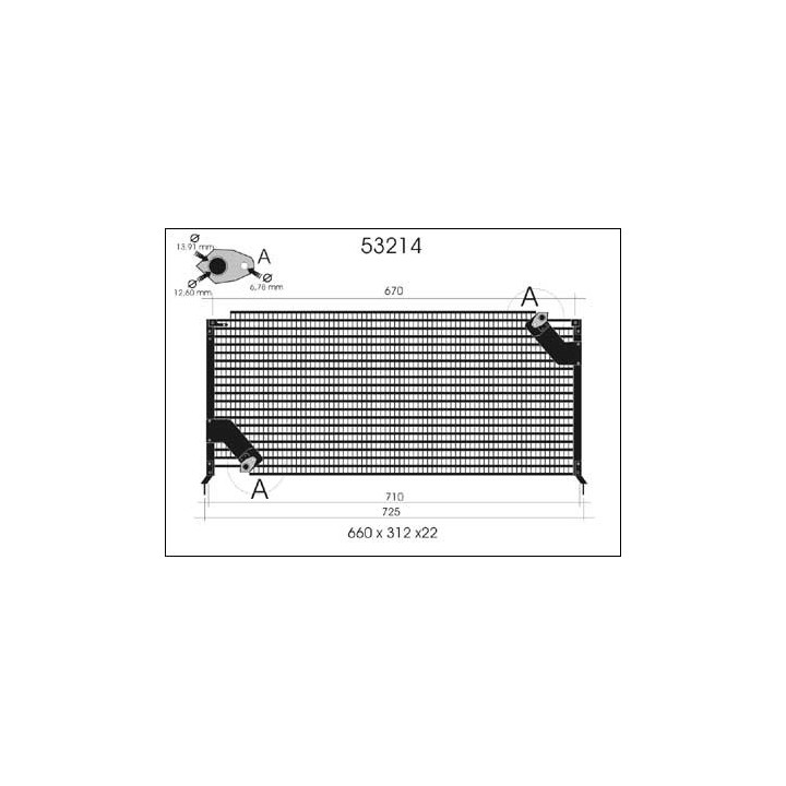 53214  CONDENSER SUBARU LEGACY
