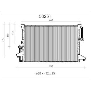 53231  CONDENSER TOYOTA PREVIA 93-97