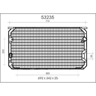 53235  CONDENSER TOYOTA COROLLA 93-94