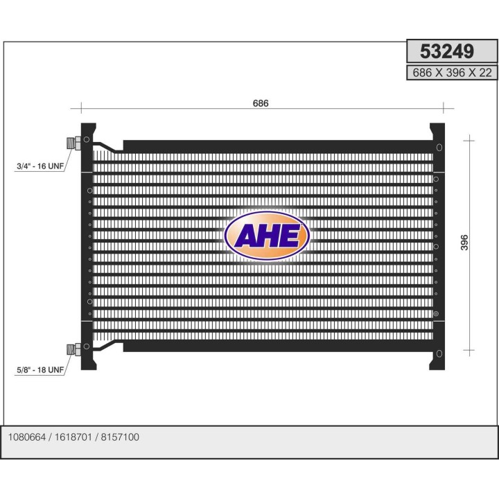 53249  CONDENSER VOLVO