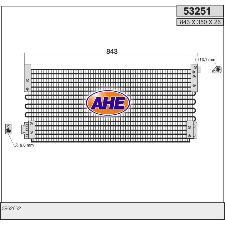 53251  CONDENSER VOLVO FH12 93-