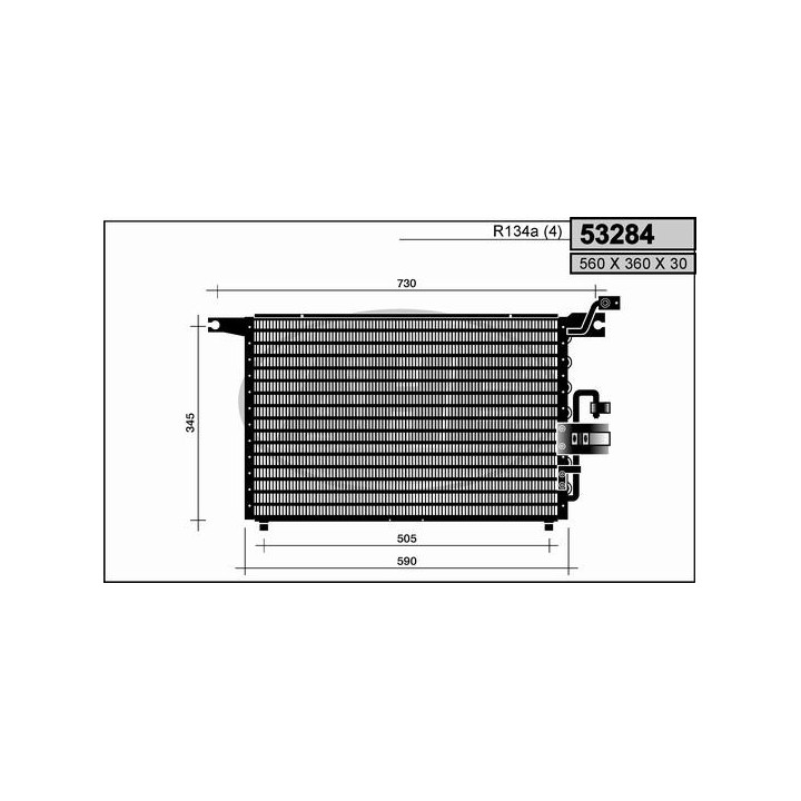 53264  CONDENSER  ISUZU IPPON 3.1D 97-