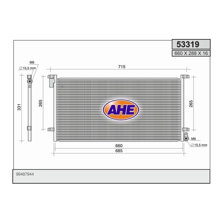 53319  CONDENSER IVECO NEW DAILY