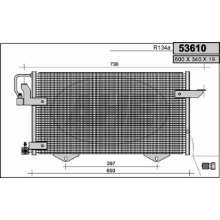 53610  COND AUDI 80 IV / Avant 1.6-2.0 E-2.0 E 16V-2.6 E