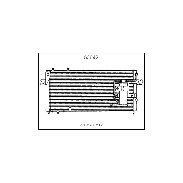 53642  CONDENSER DAIHATSU APPLAUSE