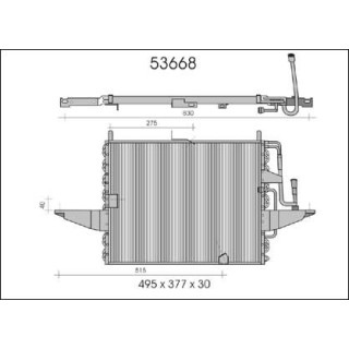 53668  CONDENSER FORD SIERRA