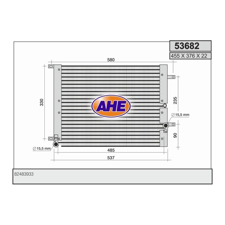53682  CONDENSER LANCIA KAPPA