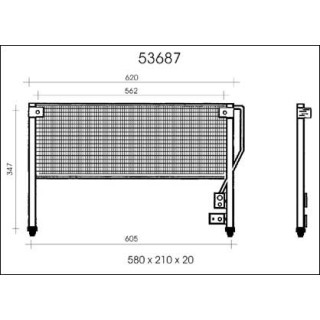 53687  CONDENSER MAZDA 626