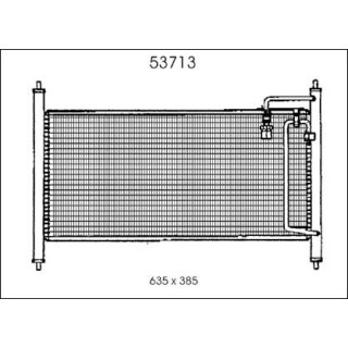 53713  CONDENSADOR NISSAN VANETTE CARGO94-96(580x300x19