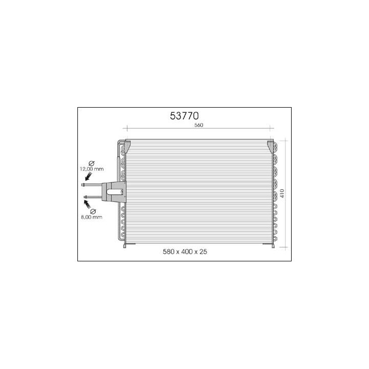 53770  CONDENSER RENAULT ESPACE III