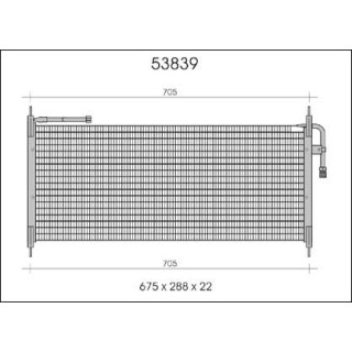 53839  CONDENSER JAGUAR XJ6