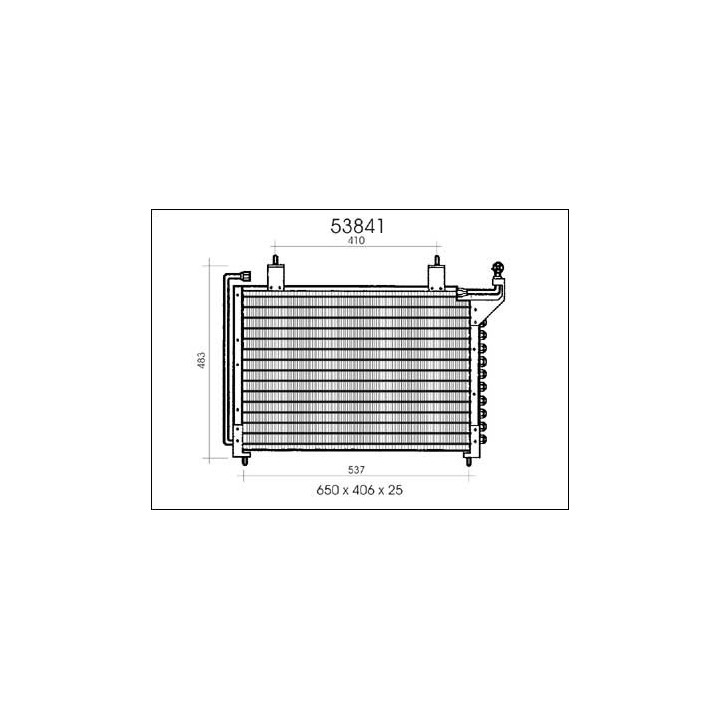53841  CONDENSER JAGUAR