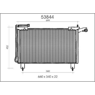 53844  CONDENSER JAGUAR XJS/XJSC