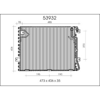 53932  CONDENSER BMW E28