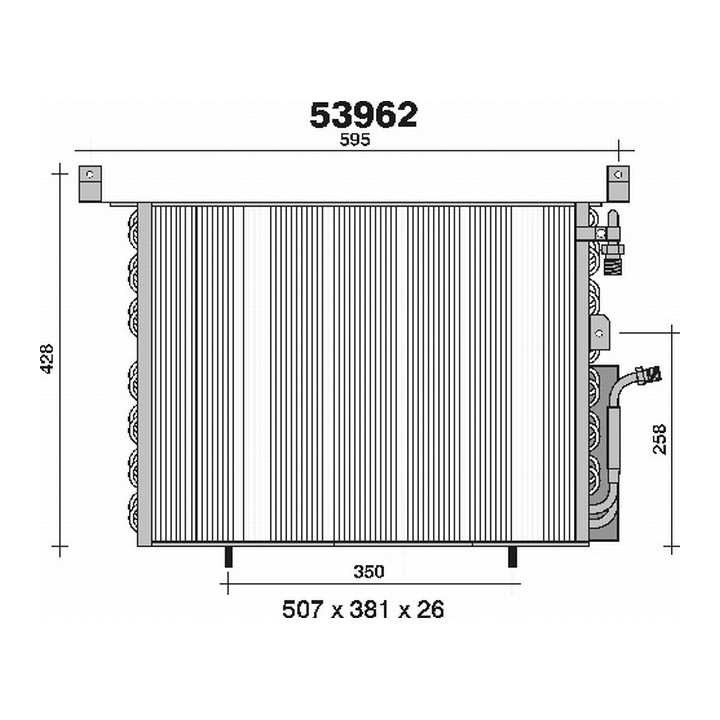 53962  CONDENSER MERCEDES W201