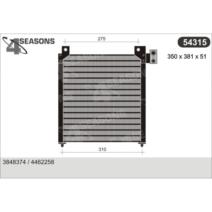 54315  CONDENSER CHRYSLER VOYAGER
