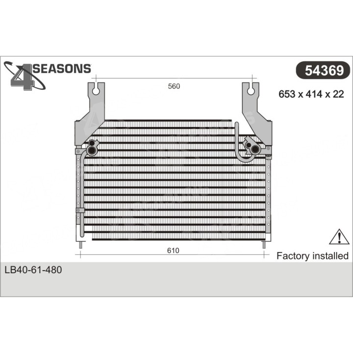 54369  CONDENSER MAZDA MPV