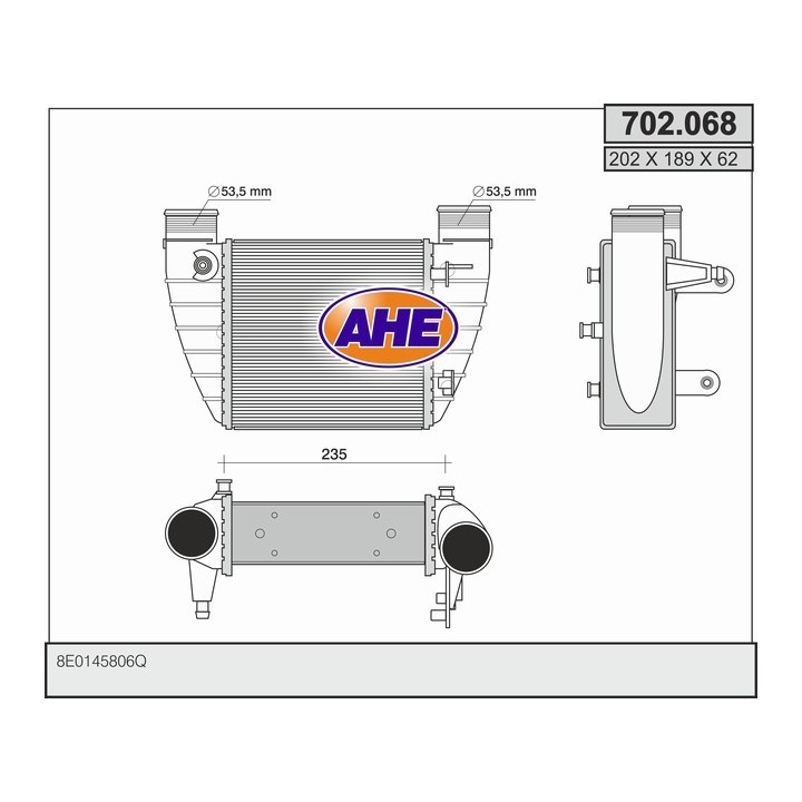 702068  INT AUDI A4 III 2.0TFSi/2.0TDi  04-