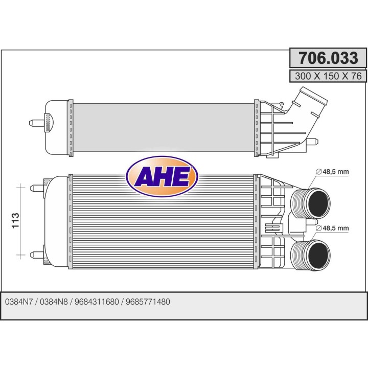 706033  INT CITROEN/PEUGEOT DS3/207 1.4Hdi-1.6Hdi   09-