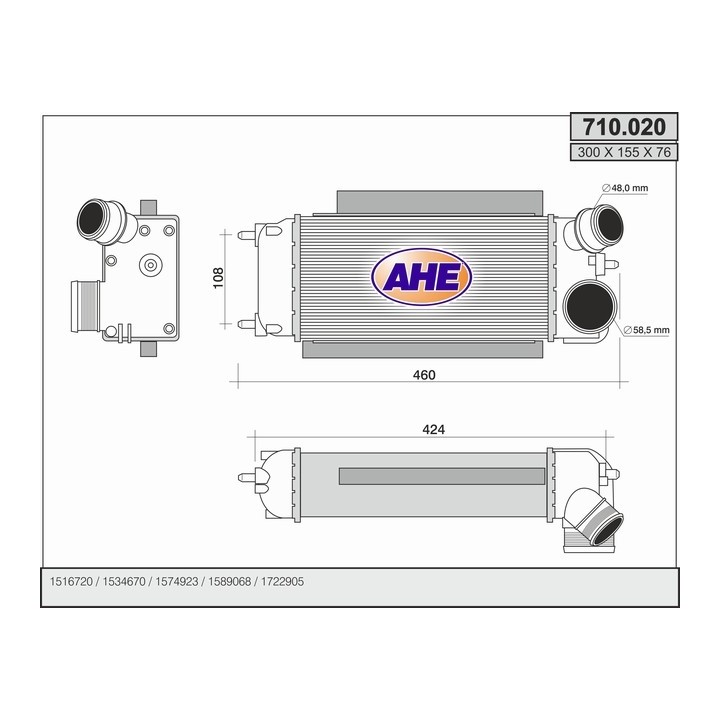 710020  INT FORD Fiesta VI 1.6TDCi   08-