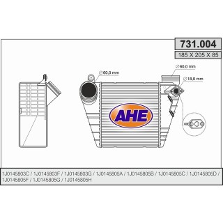 731004  AUDI A3 I 1.8 20V Turbo-1.9 Tdi    ABRAZADERAS