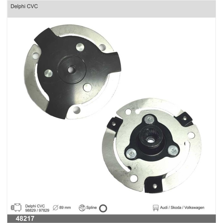 48217  PLATO EMBRAGUE HUB DELPHI CVC