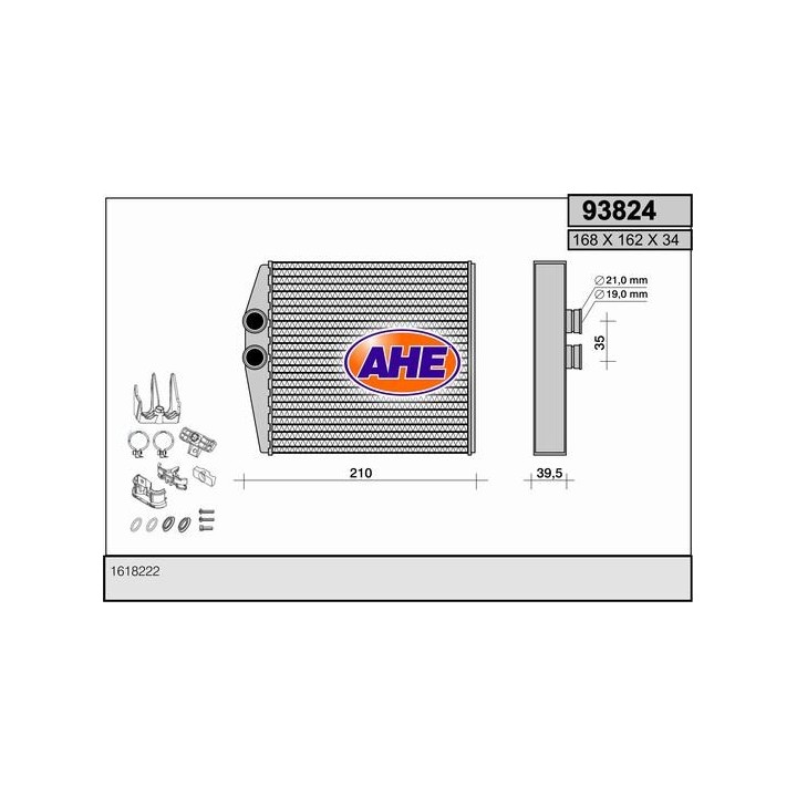 93824  HEATER CORE OPEL CORSA C