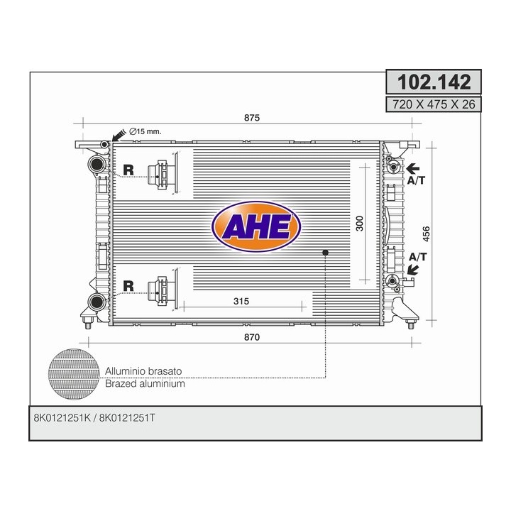 102142  AUDI A4 (8K2) 1.8 TFSI - 2.0 TDI