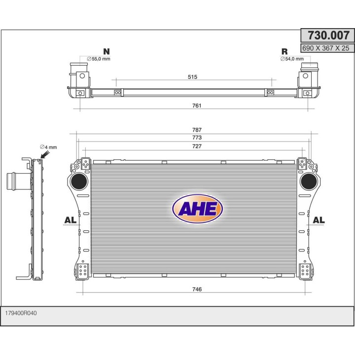 730007  TOYOTA Auris / Corolla / Verso / Avensis 2.0 / 2.2
