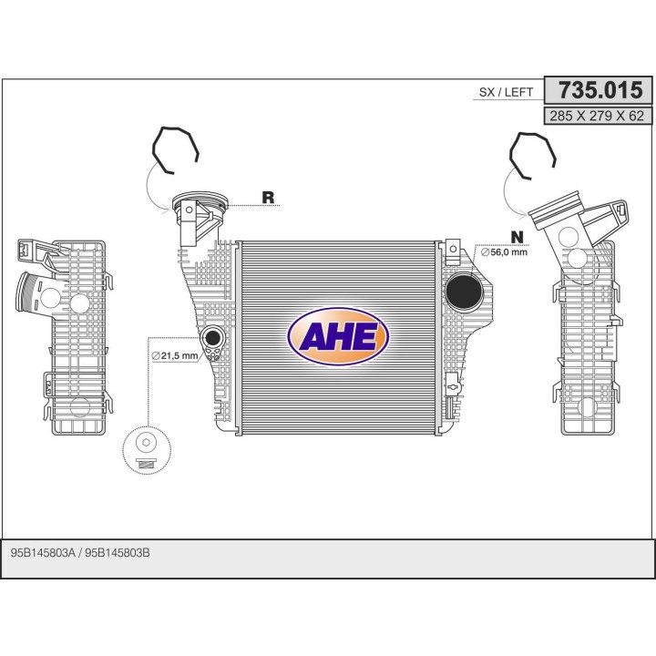 735015  PORSCHE Macan (95B) 3.0 GTS - 3.0 S - 3.6 Turbo  S