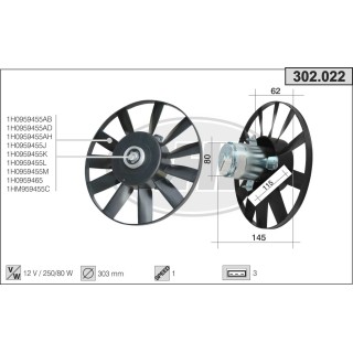 302022  VOLKSWAGEN Golf III / Vento 1.4-1.6-1.8-2.0-2.8-1.