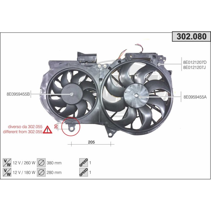302080  A4 (8E2, B6) 1.9 TDI    Dal 11/2000 al 12/2004