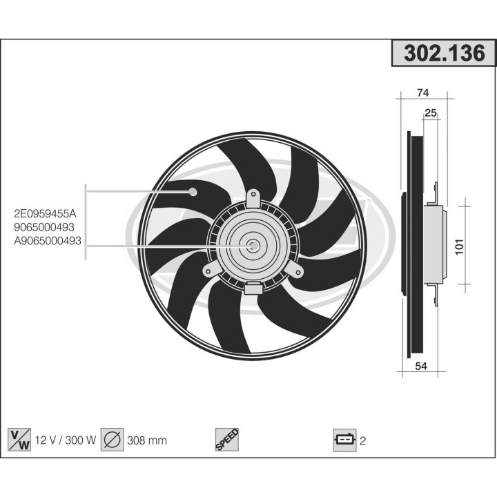 302136  MERCEDES Sprinter / VOLKSWAGEN Crafter  04.06-